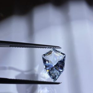Light blue fantasy cut aquamarine