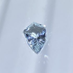 Light blue fantasy cut aquamarine