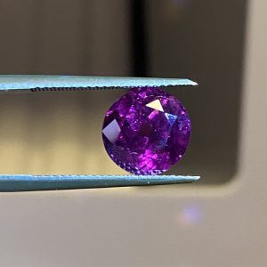 Purple almandine garnet