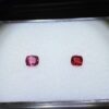 Beautiful duo of pink and red Burmese spinel.