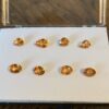 Set of 8 spessartine mandarin garnets