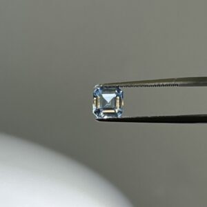 Square cut aquamarine