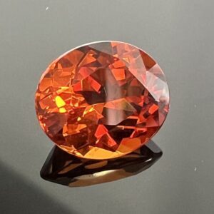 Perfect large spessartine mandarin garnet