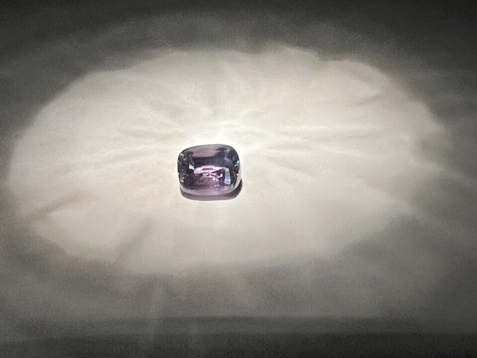Natural color change alexandrite gemstone