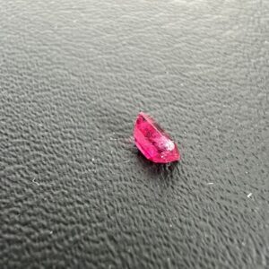 Rectangular faceted red beryl - bixbite