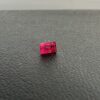 Rectangular faceted red beryl - bixbite