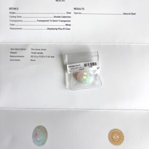 White opal with GIA certificate