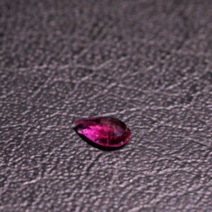 Pear shaped certified red beryl