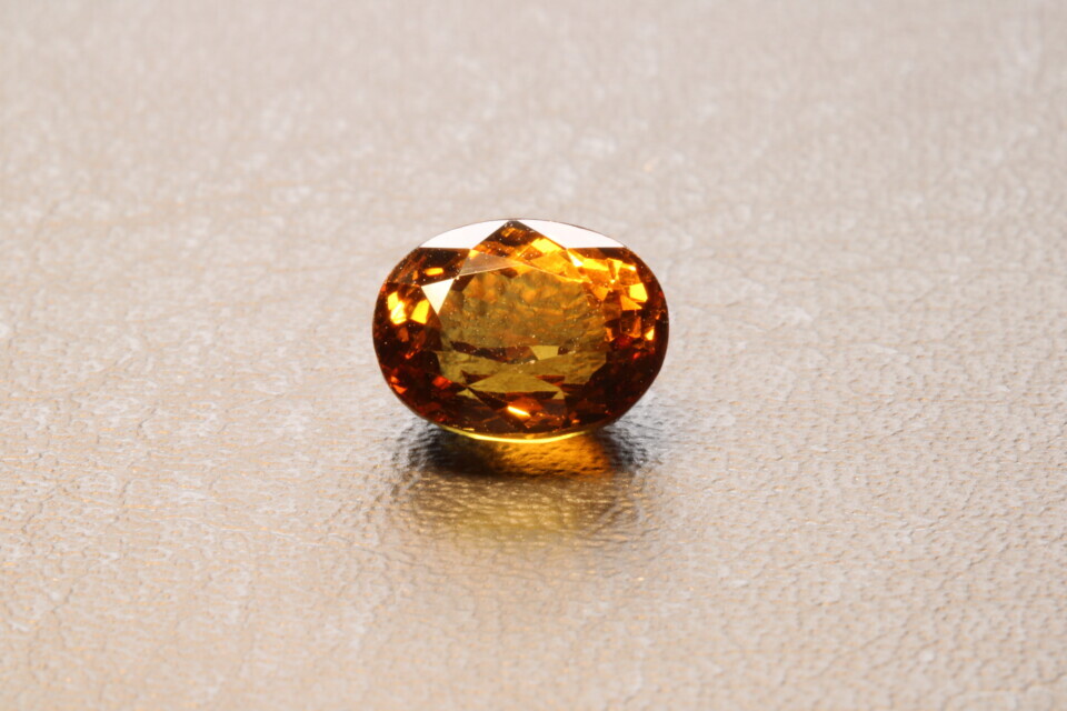 Beautiful cognac colored Mali garnet