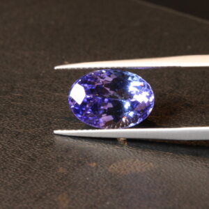 Violet blue tanzanite