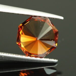 Octagonal spessartine garnet