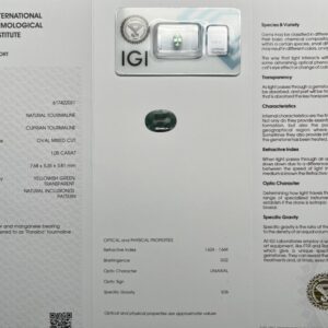 Certified untreated Paraiba tourmaline