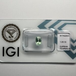 Certified untreated Paraiba tourmaline