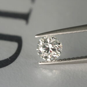 0.5 carat round natural diamond, GIA color F