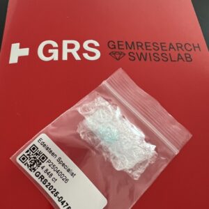 GRS certificate Natural Paraiba tourmaline