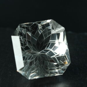 Large faceted rock crystal