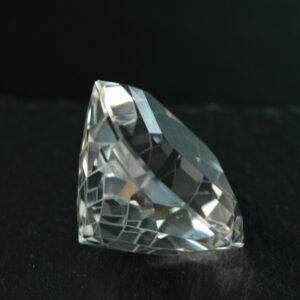Large faceted rock crystal