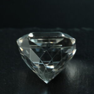Large faceted rock crystal