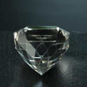 Large faceted rock crystal