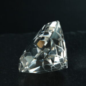 Large faceted rock crystal