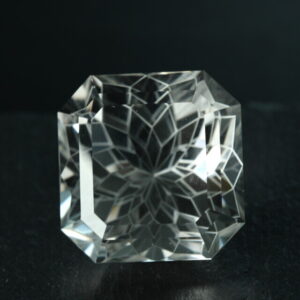 Large faceted rock crystal
