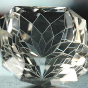 Large faceted rock crystal