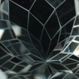 Large faceted rock crystal