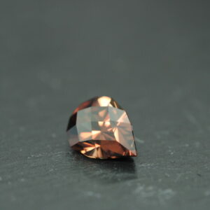 Mozambique pinkish brown drop shaped zircon