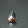 Mozambique pinkish brown drop shaped zircon