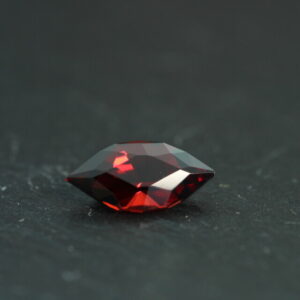Marquise cut red garnet