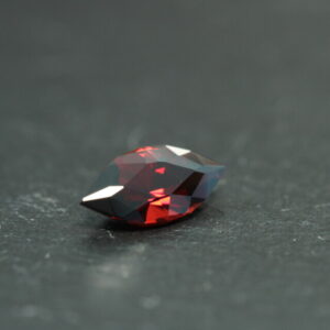Marquise cut red garnet