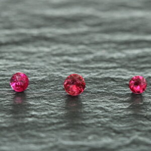 Red beryl (bixbite) set