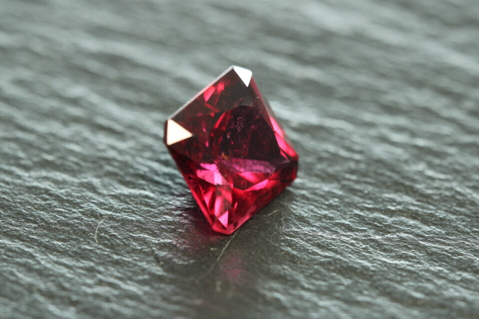 Purplish Red Rubellite Tourmaline - Square Cut