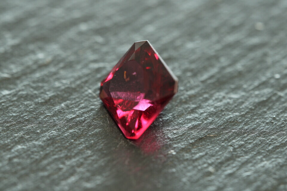 Purplish Red Rubellite Tourmaline - Square Cut