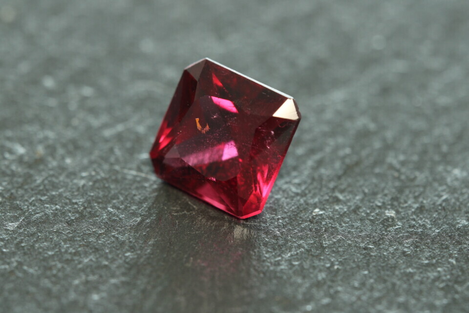 Purplish Red Rubellite Tourmaline - Square Cut