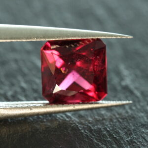 Purplish Red Rubellite Tourmaline - Square Cut