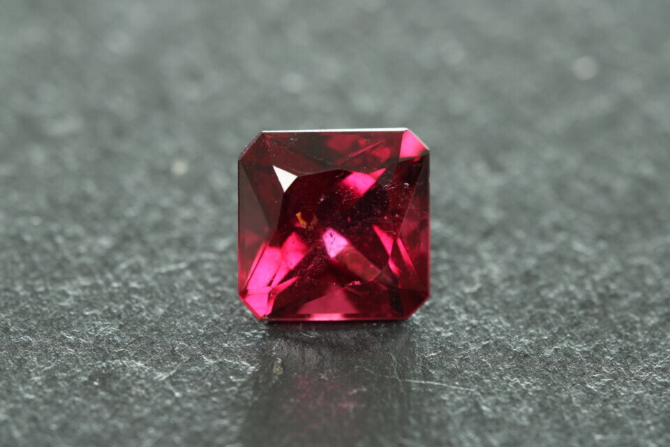 Purplish Red Rubellite Tourmaline - Square Cut