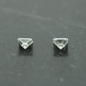 Set of princess cut natural diamonds - color E - IF - GIA