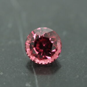 Round mixed cut raspberry pink Tanga garnet