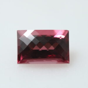 Raspberry pink Tanga garnet in checkerboard design