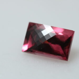 Raspberry pink Tanga garnet in checkerboard design