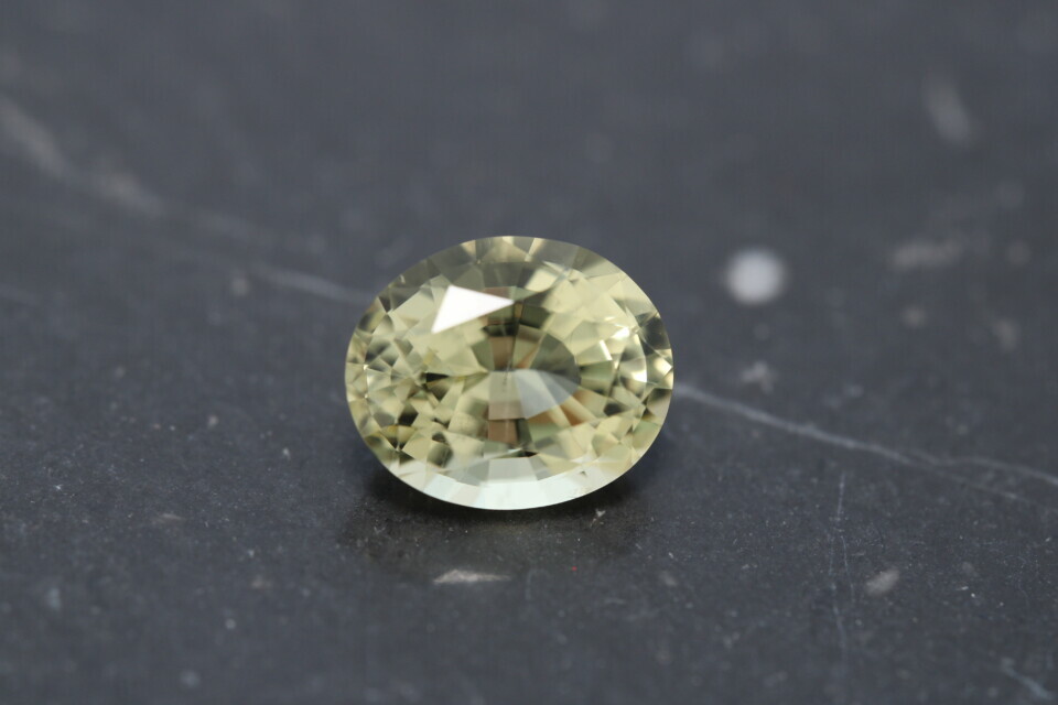 Oval mixed cut heliodor