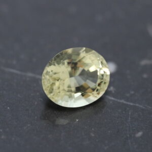 Oval mixed cut heliodor