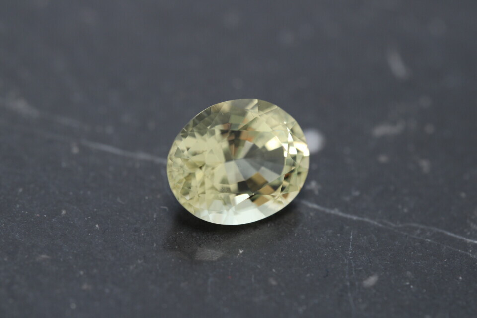 Oval mixed cut heliodor