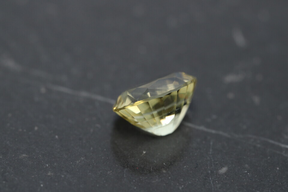 Oval mixed cut heliodor