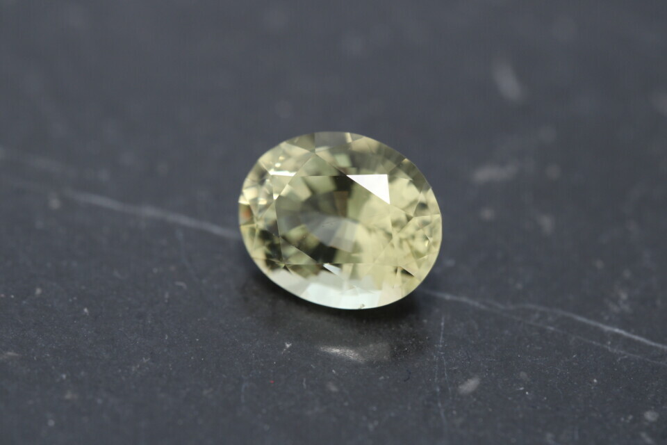 Oval mixed cut heliodor